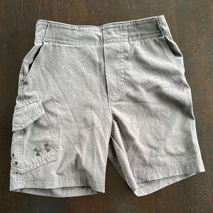 Under Armour Gray Performance Shorts Lightweight Design